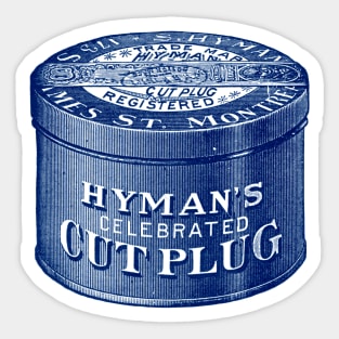 1904 Hyman's Cut Plug Tobacco Sticker